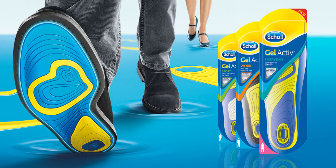 Scholl Gelactiv™ insoles for everyday and sport