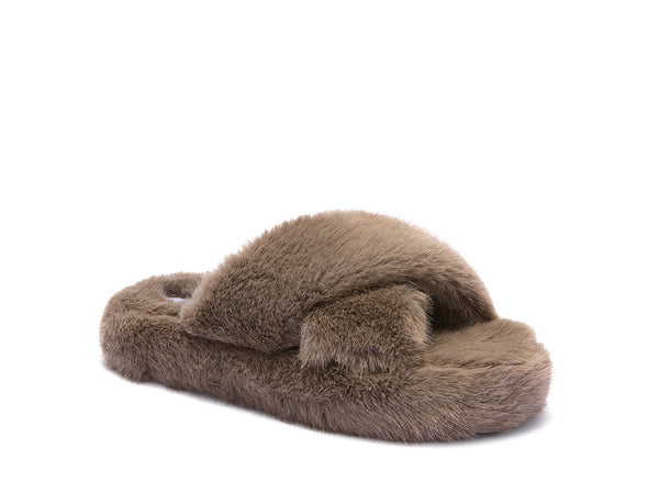 FLUFFY CROSS ASH GREY