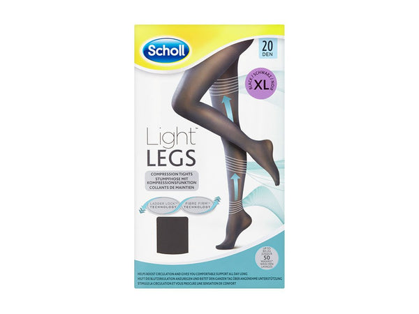 Light Legs Tights Black 20 Den Extra Large 1 Pack