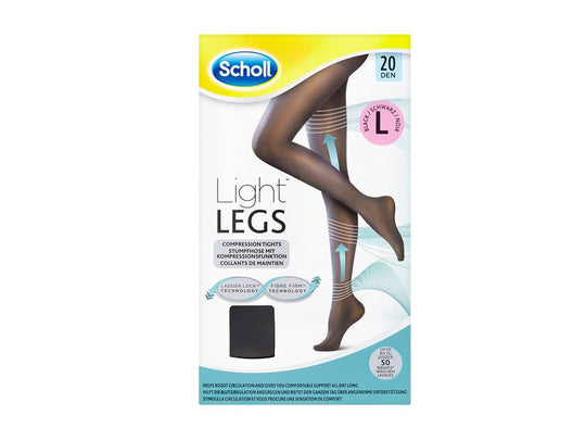 Light Legs Tights Black 20 Den Large 1 Pack