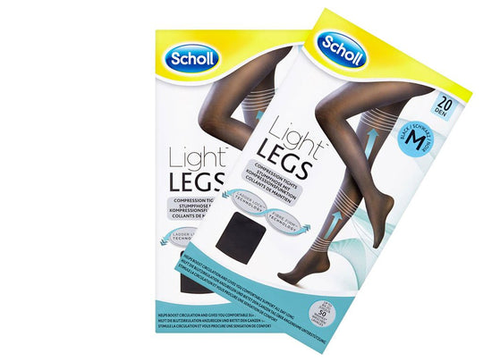 Light Legs Tights Black 20 Den Medium 2 Packs